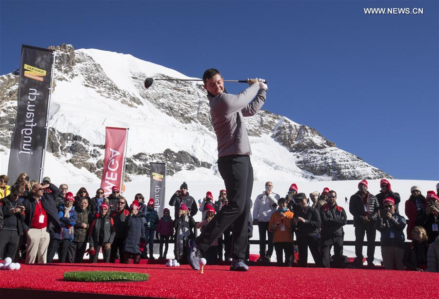 (SP)SWITZERLAND-JUNGFRAUJOCH-RORY MCLLROY-GOLF