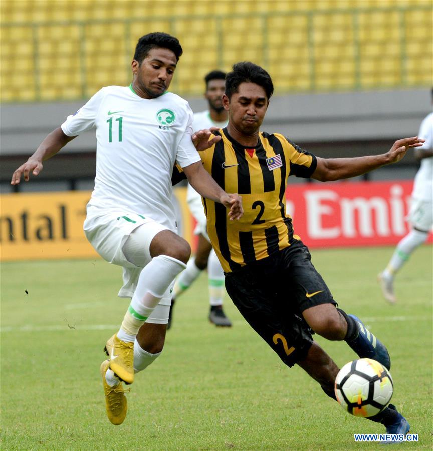 (SP)INDONESIA-BEKASI-AFC U19-CHAMPIONSHIP 2018-GROUP D-SAUDI ARABIA VS MALAYSIA