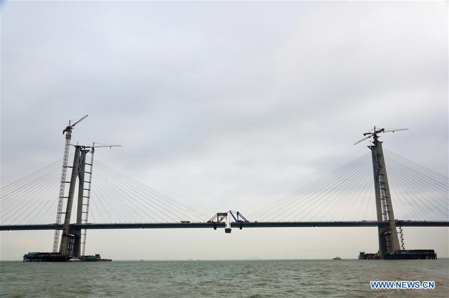 CHINA-HONG KONG-ZHUHAI-MACAO BRIDGE-CONSTRUCTION (CN)