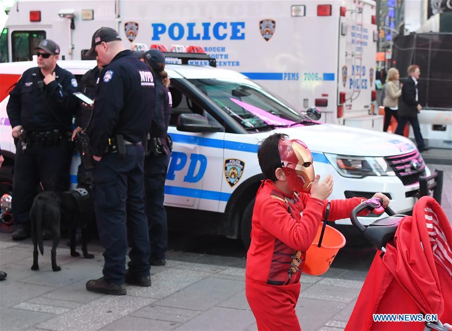 U.S.-NEW YORK-HALLOWEEN-SECURITY