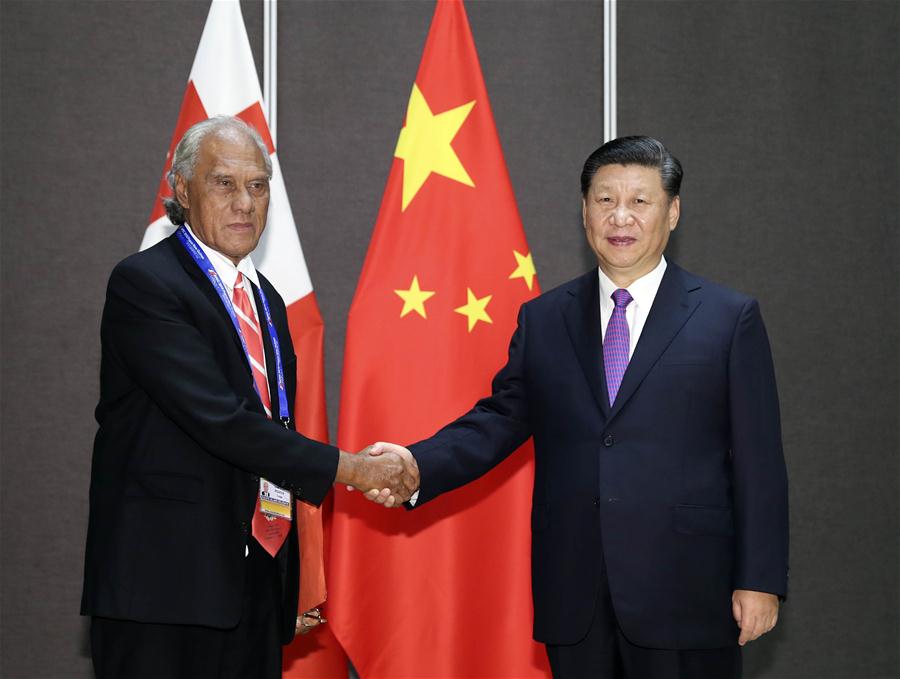 PAPUA NEW GUINEA-CHINA-XI JINPING-LEADERS OF PACIFIC ISLAND NATIONS-MEETING 