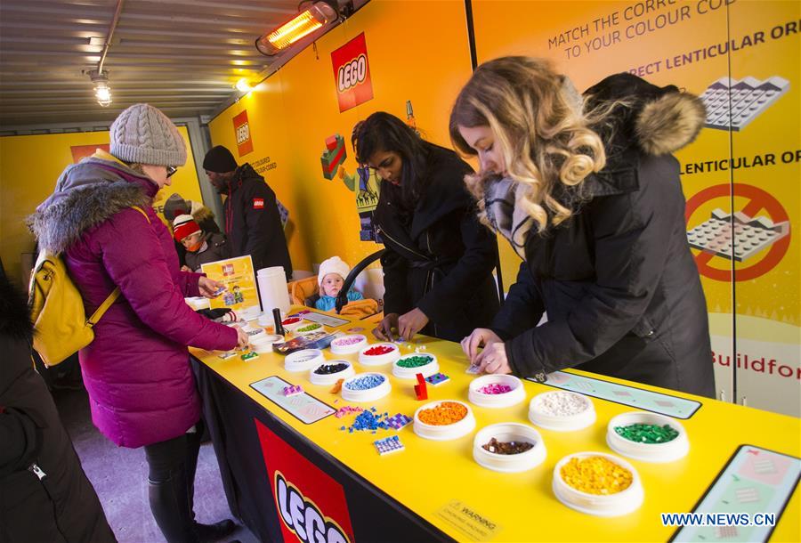 CANADA-TORONTO-LEGO MYSTERY MURAL BUILD