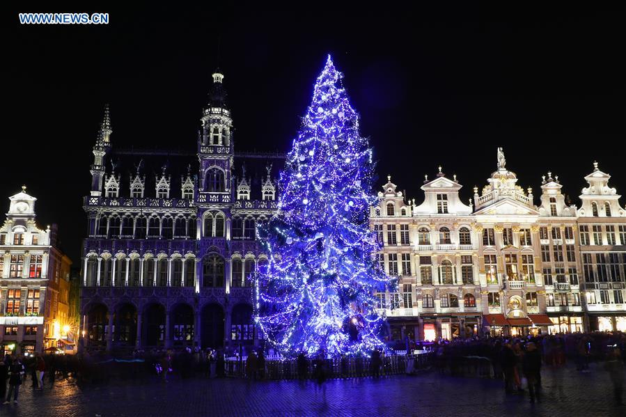 BELGIUM-BRUSSELS-CHRISTMAS TREE