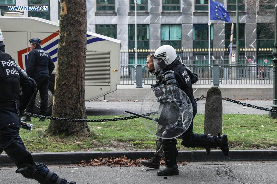 BELGIUM-BRUSSELS-YELLOW VEST-PROTEST