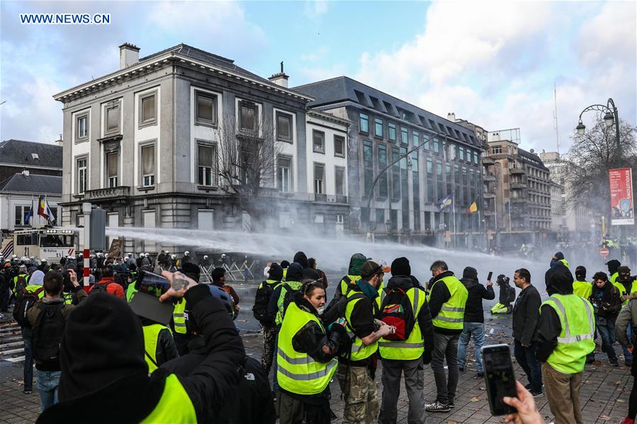 BELGIUM-BRUSSELS-YELLOW VEST-PROTEST