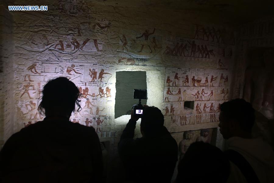 EGYPT-GIZA-PHARAONIC TOMB-DISCOVERY