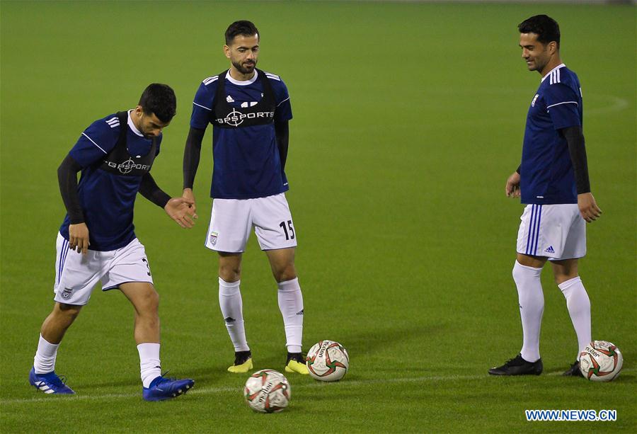 (SP)QATAR-DOHA-FOOTBALL-IRAN-TRAINING SESSION