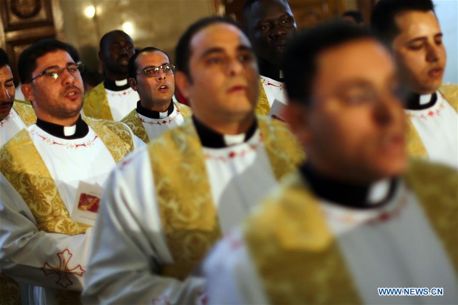 EGYPT-CAIRO-CHRISTIAN-CHRISTMAS EVE-MASS