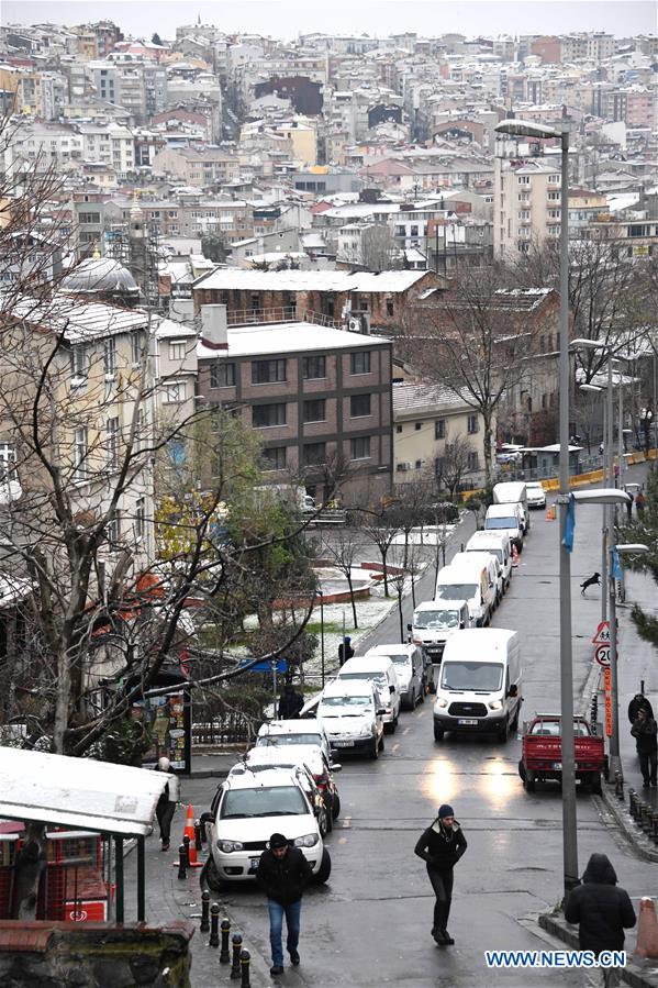 TURKEY-ISTANBUL-SNOW