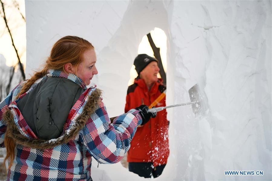 CHINA-HARBIN-SNOW SCULPTURE (CN)