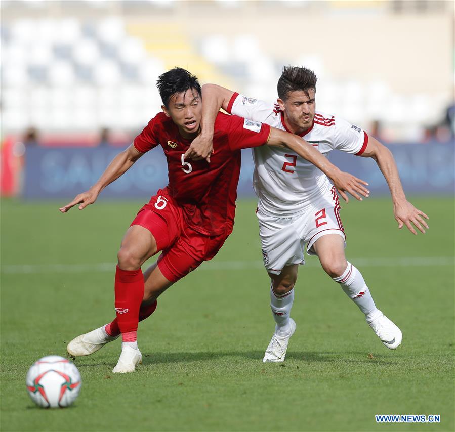 (SP)UAE-ABU DHABI-SOCCER-AFC ASIAN CUP 2019-GROUP D-VIETNAM VS IRAN