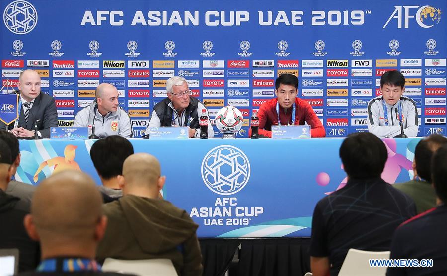 (SP)UAE-ABU DHABI-SOCCER-ASIAN CUP-QUARTERFINAL-CHN-PRE-MATCH PRESS CONFERENCE