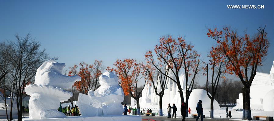 CHINA-HARBIN-SNOW SCULPTURE COMPETITION (CN)