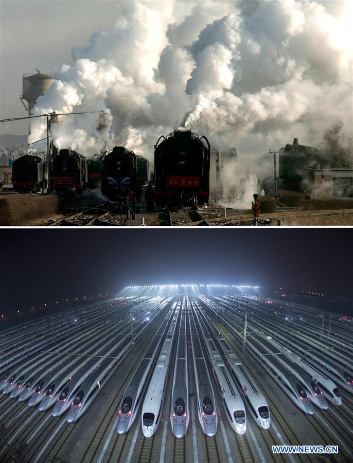 Xinhua Headlines: Moving China: The Spring Festival train journey now and then 