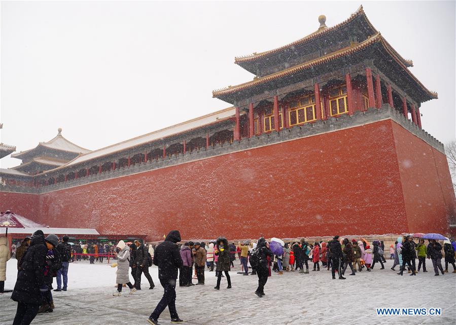 (InPalaceMuseum)CHINA-BEIJING-PALACE MUSEUM-SNOW (CN)