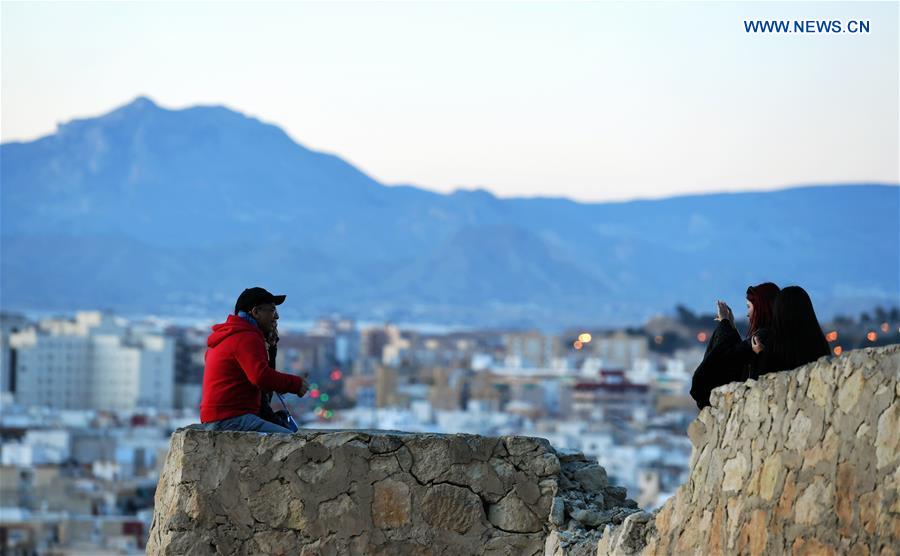 SPAIN-ALICANTE-SEASIDE-SCENERY 