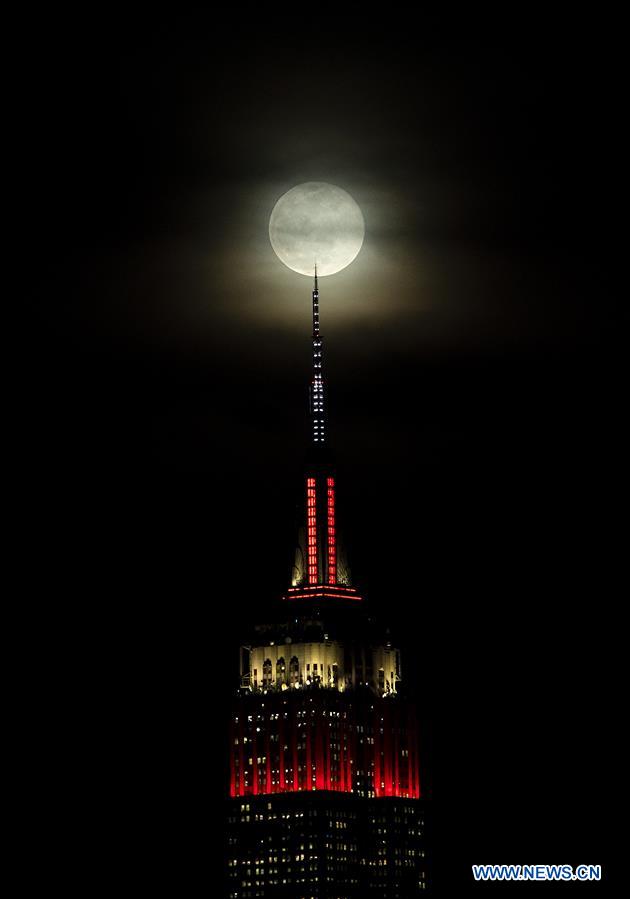 U.S.-NEW YORK-FULL MOON