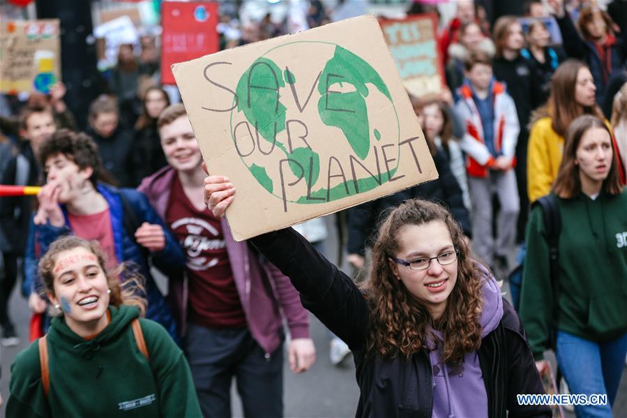 BELGIUM-BRUSSELS-STUDENTS-MARCH-CLIMATE