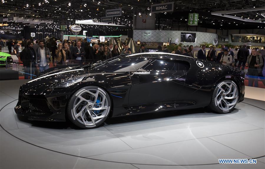 SWITZERLAND-GENEVA-INTERNATIONAL MOTOR SHOW-BUGATTI-LA VOITURE NOIRE