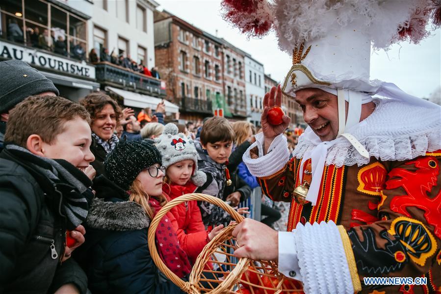 BELGIUM-BINCHE-CARNIVAL-PARADE