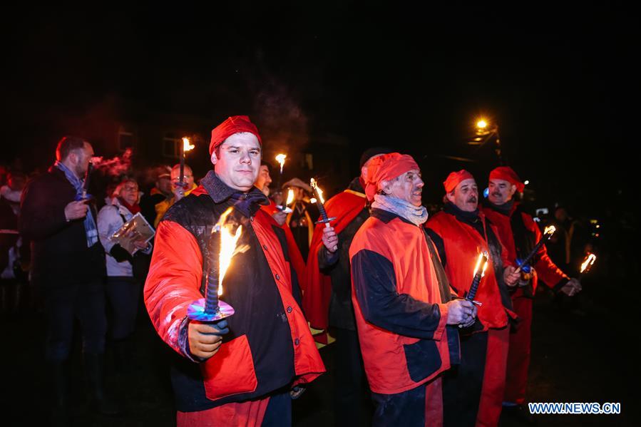 BELGIUM-NAMUR-BOUGE-"GREAT FIRE" CEREMONY