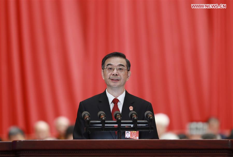 (TWO SESSIONS)CHINA-BEIJING-NPC-THIRD PLENARY MEETING-ZHOU QIANG (CN) 