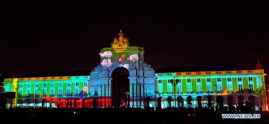 PORTUGAL-LISBON-CHINA'S MACAO-LIGHT SCULPTURE SHOW