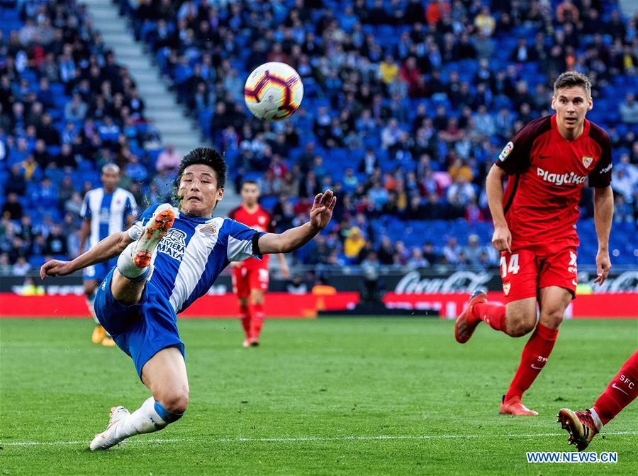 (SP)SPAIN-BARCELONA-SOCCER-SPANISH LEAGUE-ESPANYOL VS SEVILLA