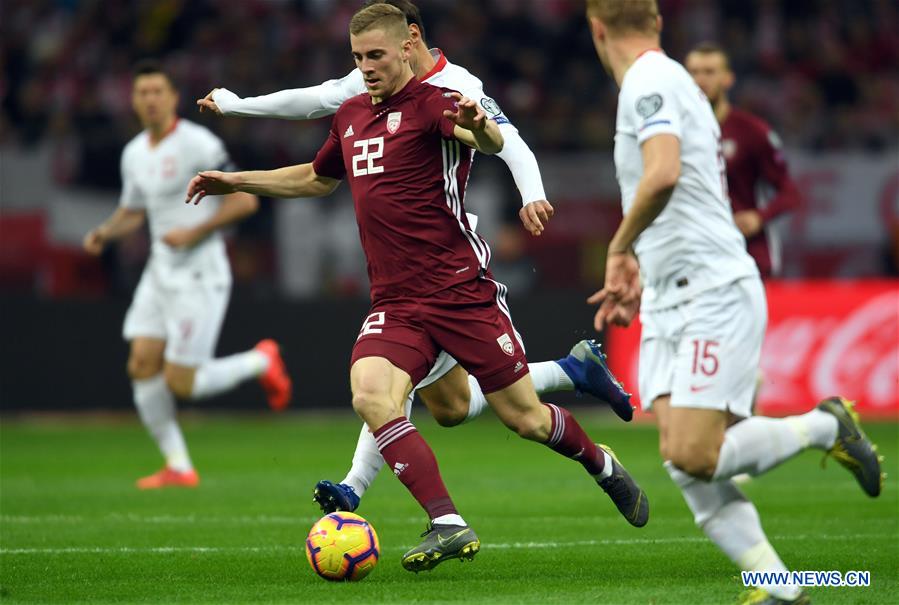 (SP)POLAND-WARSAW-UEFA EURO 2020 QUALIFIER-GROUP B-POLAND VS LATVIA