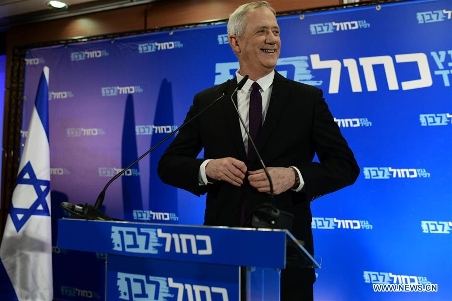 ISRAEL-TEL AVIV-ELECTIONS-BENNY GANTZ