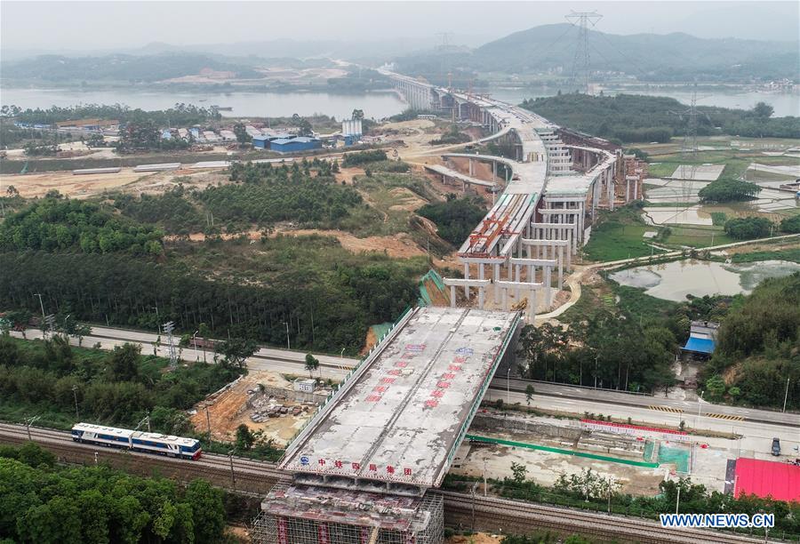 CHINA-GUANGDONG-QINGYUAN-SWIVEL BRIDGE-ROTATION (CN)