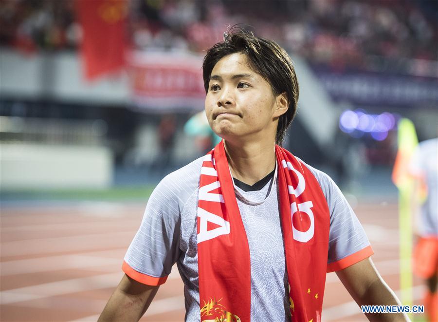 (SP)CHINA-WUHAN-FOOTBALL-INTERNATIONAL WOMEN'S FOOTBALL TOURNAMENT WUHAN 2019 FINAL-CHINA VS CAMEROON