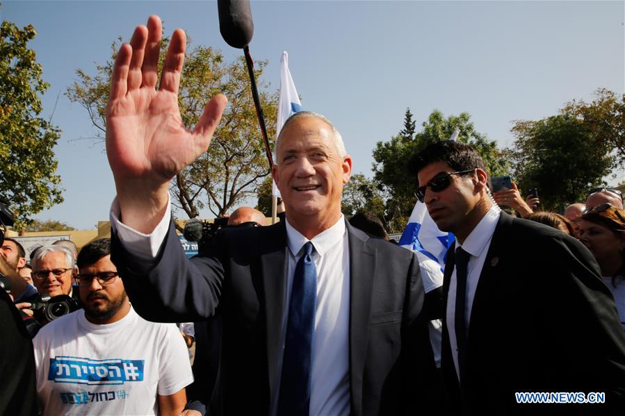 ISRAEL-ROSH HAAYIN-ELECTION-VOTE-BENNY GANTZ