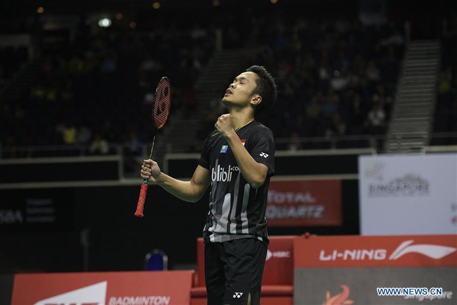 (SP)SINGAPORE-BADMINTON-SINGAPORE OPEN-SEMIFINAL