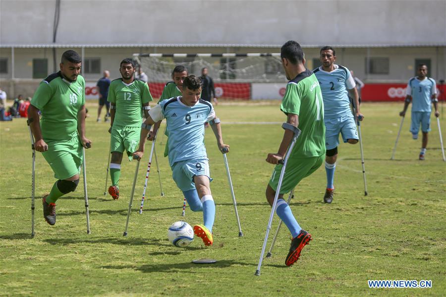 (SP)MIDEAST-GAZA-AMPUTEES-FOOTBALL-MATCH