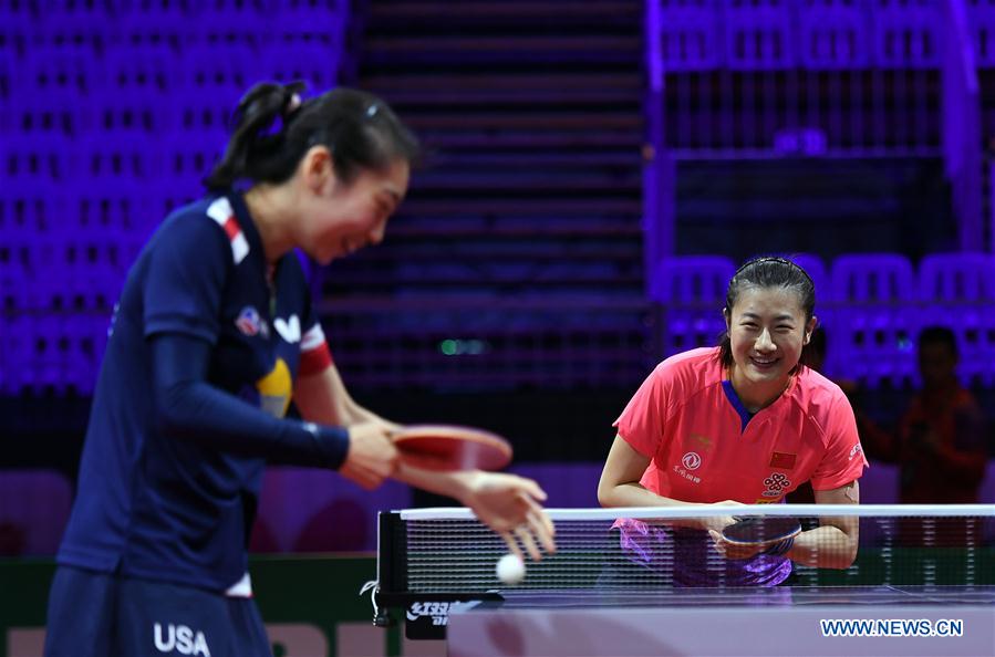 (SP)HUNGARY-BUDAPEST-TABLE TENNIS-CHAMPIONSHIPS-PRACTICE