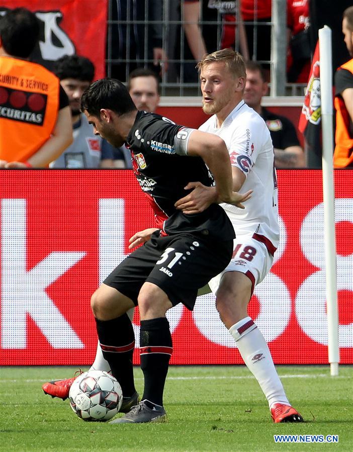 (SP)GERMANY-LEVERKUSEN-SOCCER-BUNDESLIGA-LEVERKUSEN VS NUERNBERG