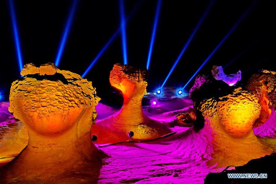 CHINA-XINBEI CITY-YEHLIU GEOPARK-NIGHT VIEW (CN)