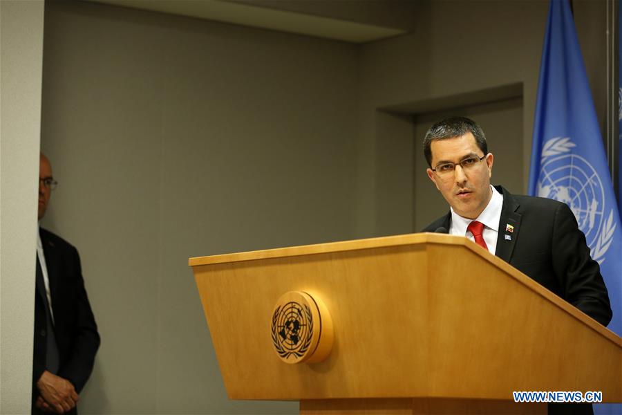 UN-VENEZUELA-FOREIGN MINISTER-PRESS CONFERENCE