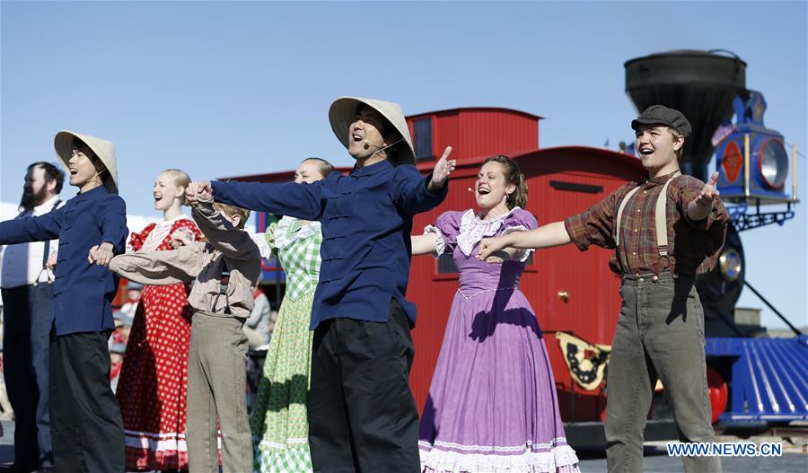 U.S.-SALT LAKE CITY-TRANSCONTINENTAL RAILROAD-ANNIVERSARY