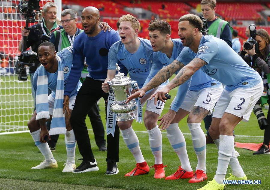 (SP)BRITAIN-LONDON-FOOTBALL-FA CUP-FINAL-MAN CITY VS WATFORD