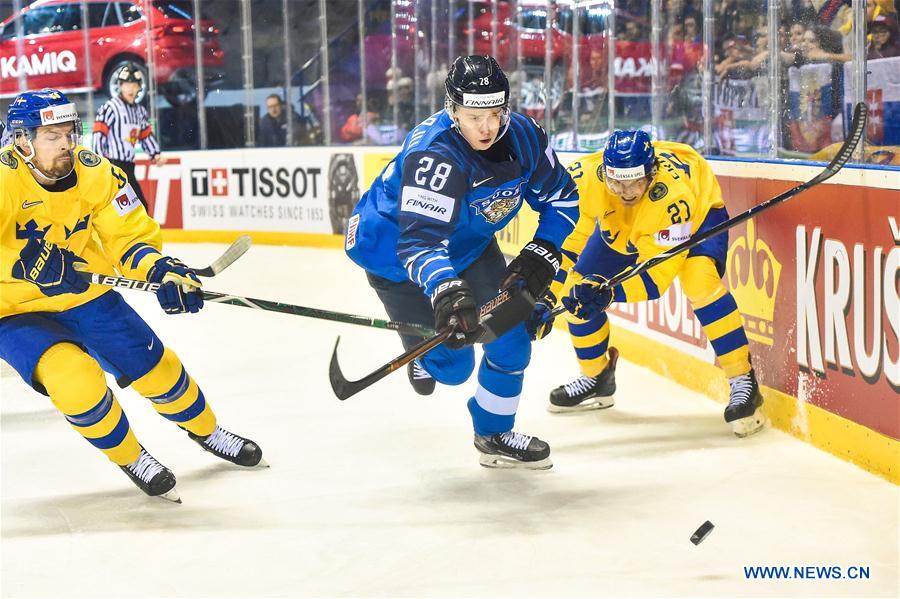 (SP)SLOVAKIA-KOSICE-ICE HOCKEY-IIHF-WORLD CHAMPIONSHIP-QUARTERFINAL-FIN VS SWE