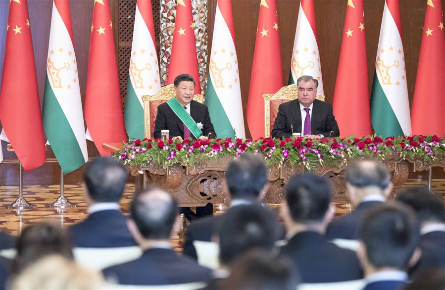 TAJIKISTAN-DUSHANBE-CHINA-PRESIDENTS-TALKS