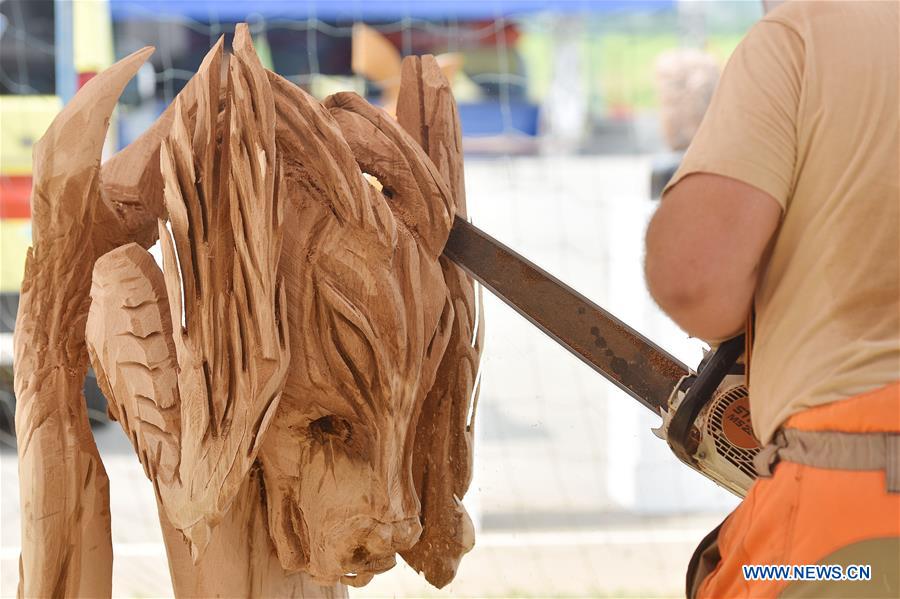 CROATIA-SALINOVEC-CHAINSAW CARVING FESTIVAL