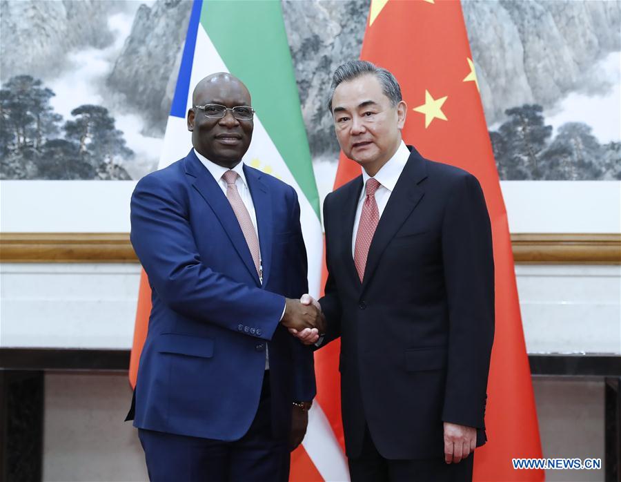 CHINA-BEIJING-WANG YI-EQUATORIAL GUINEA'S FM-MEETING (CN)