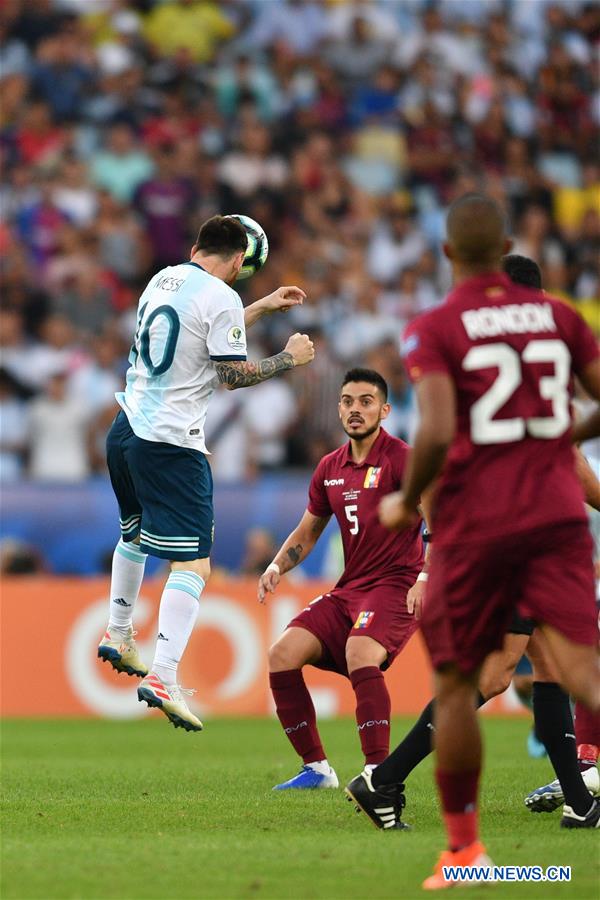 (SP)BRAZIL-RIO DE JANEIRO-FOOTBALL-COPA AMERICA 2019-ARG VS VEN