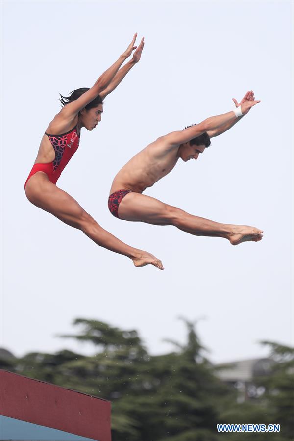 (SP)ITALY-NAPLES-SUMMER UNIVERSIADE-DIVING-PLATFORM SYNCHRO MIXED-FINAL