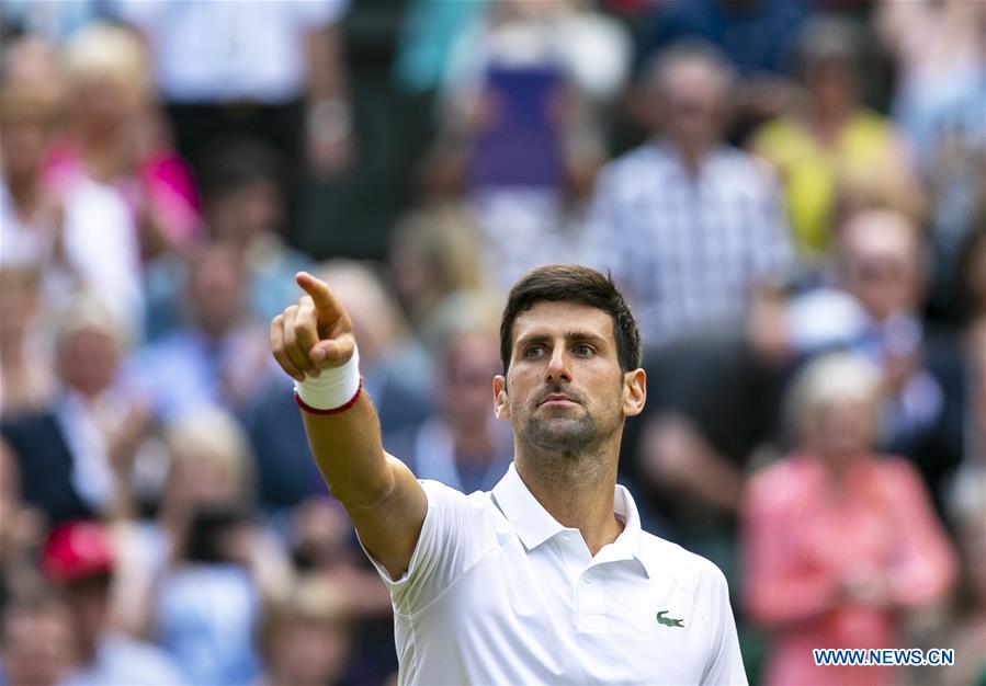 (SP)BRITAIN-LONDON-TENNIS-WIMBLEDON CHAMPIONSHIPS 2019-MEN'S SINGLES-FINAL