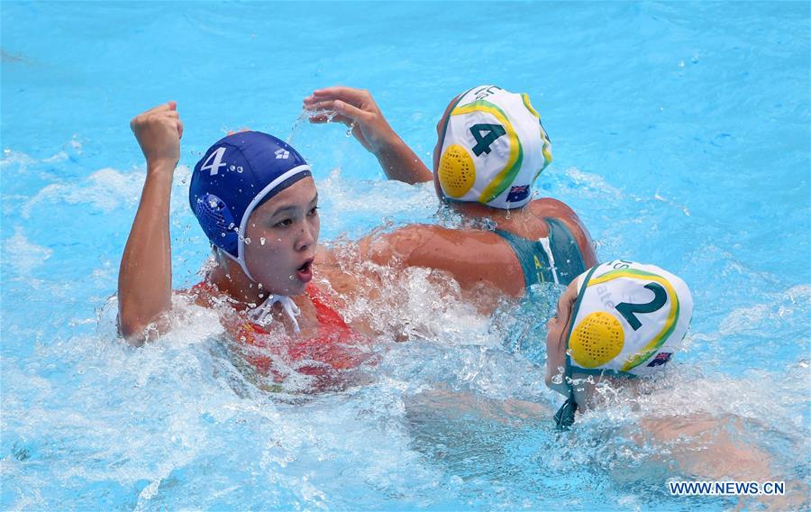 (SP)SOUTH KOREA-GWANGJU-FINA WORLD CHAMPIONSHIPS-WOMEN'S WATER POLO-CHN VS AUS