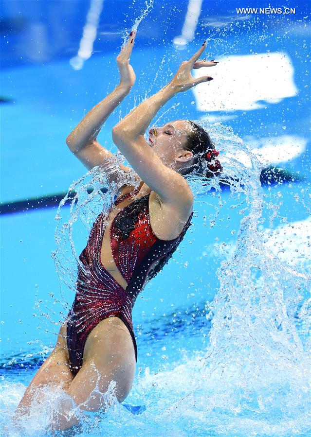 (SP)SOUTH KOREA-GWANGJU-FINA WORLD CHAMPIONSHIPS-ARTISTIC SWIMMING-MIXED DUET FREE